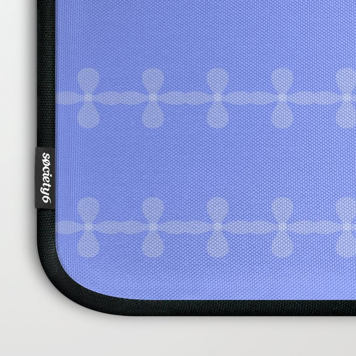 Soft Lavender Petal Pattern Laptop Sleeve Gallery Image 3