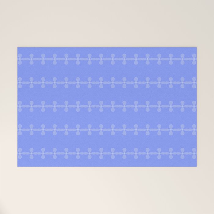 Soft Lavender Petal Pattern Welcome Mat Gallery Image 1