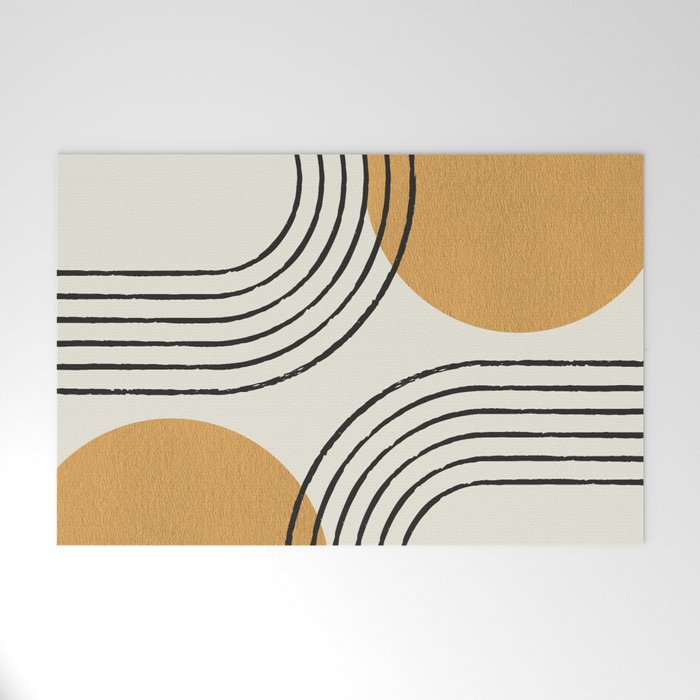 Sun Arch Double - Gold Welcome Mat Gallery Image 1