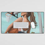Hoops and Sunshine Desk Mat Gallery Image 1
