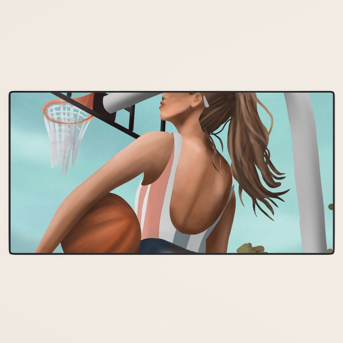 Hoops and Sunshine Desk Mat Gallery Image 3