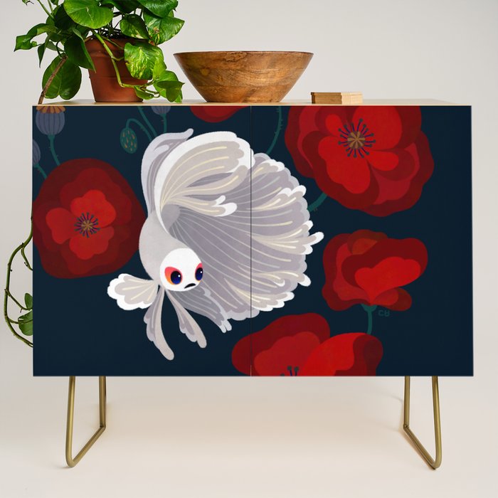 Bettas and Poppies Credenza Gallery Image 1