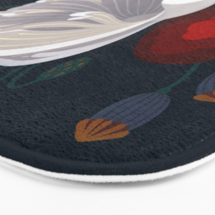 Bettas and Poppies Bath Mat Gallery Image 3