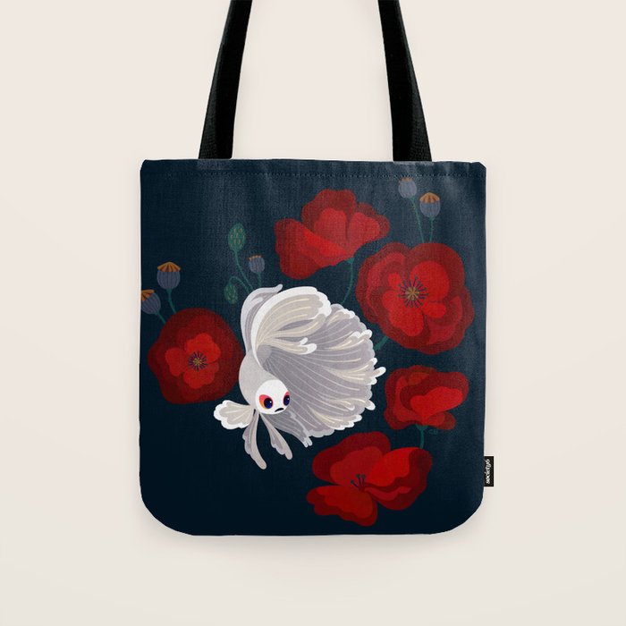 Bettas and Poppies Tote Bag Gallery Image 1