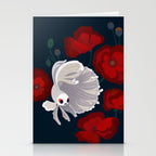 Bettas and Poppies Stationery Card Gallery Image 2