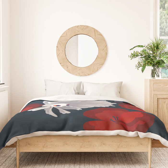 Bettas and Poppies Duvet Cover Gallery Image 3