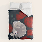 Bettas and Poppies Duvet Cover Gallery Image 6
