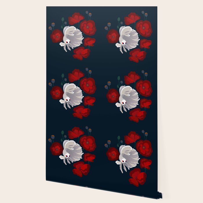 Bettas and Poppies Wallpaper Gallery Image 2