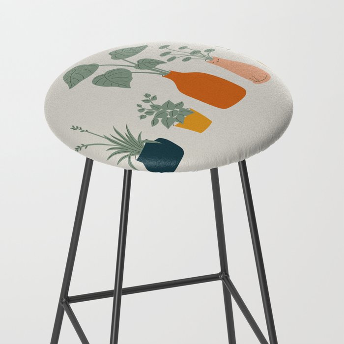 Cat and Plant 9 Stool Gallery Image 2