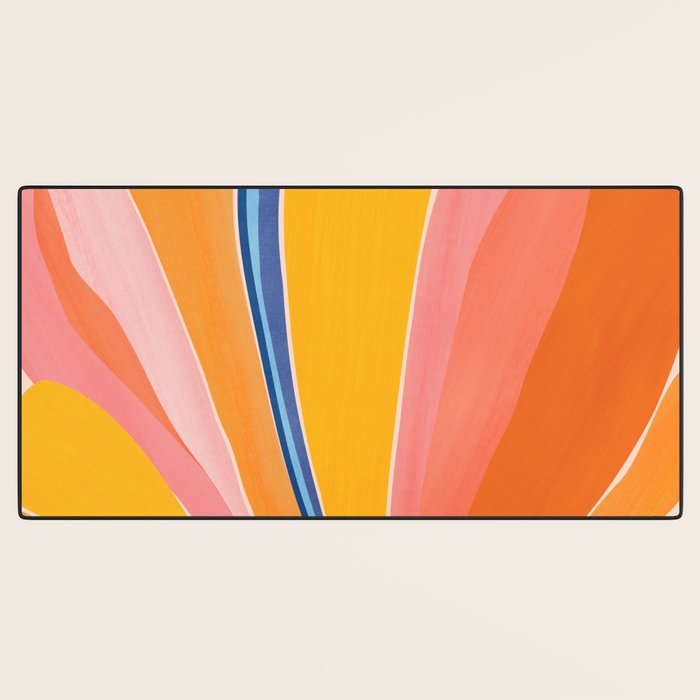 Bloom Abstract Floral Desk Mat Gallery Image 3