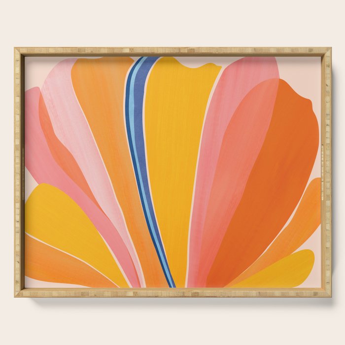 Bloom Abstract Floral Serving Tray Gallery Image 1