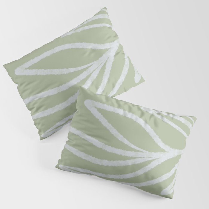 Laurel Leaves in Balance - Sage Green  Pillow Sham Gallery Image 3