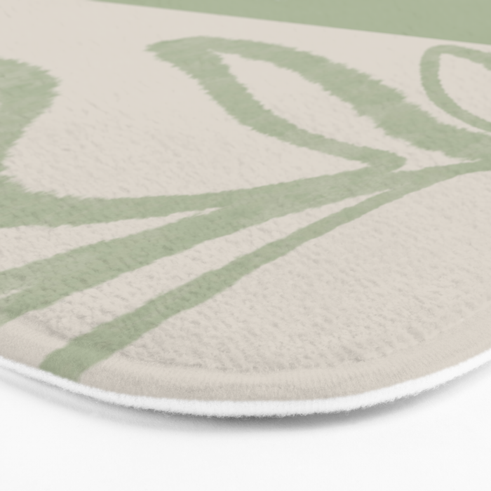 Laurel Leaves in Balance - Sage Green  Bath Mat Gallery Image 3