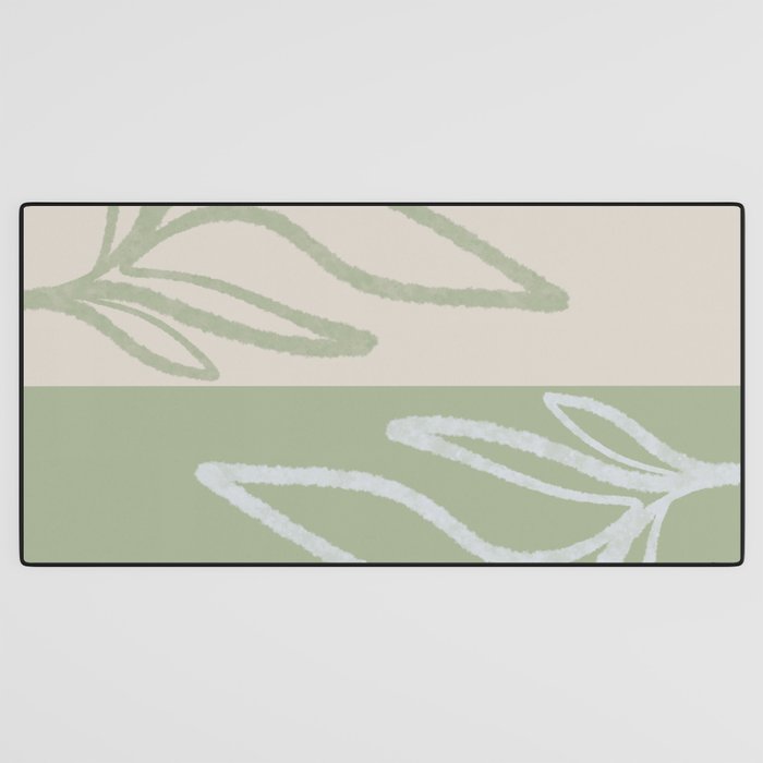 Laurel Leaves in Balance - Sage Green  Desk Mat Gallery Image 3