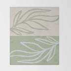Laurel Leaves in Balance - Sage Green  Throw Blanket Gallery Image 2