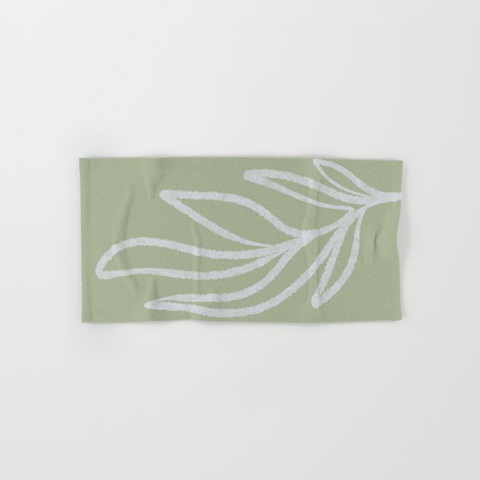 Laurel Leaves in Balance - Sage Green  Bath Towel Gallery Image 1