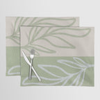 Laurel Leaves in Balance - Sage Green  Placemat Gallery Image 1