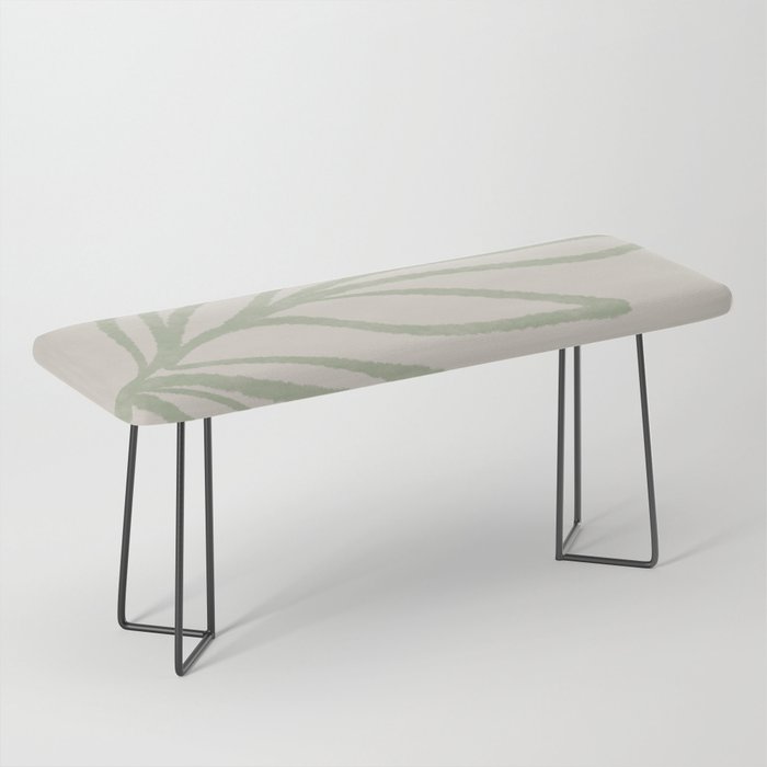 Laurel Leaves in Balance - Sage Green  Bench Gallery Image 1