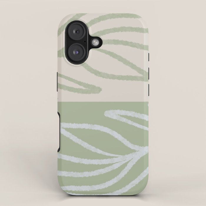 Laurel Leaves in Balance - Sage Green  iPhone Case Gallery Image 1