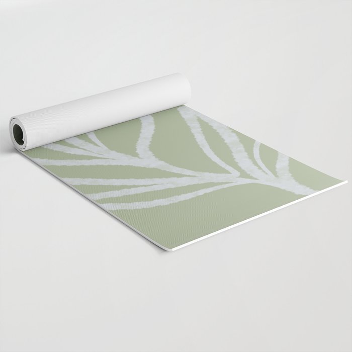 Laurel Leaves in Balance - Sage Green  Yoga Mat Gallery Image 2