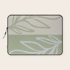 Laurel Leaves in Balance - Sage Green  Laptop Sleeve Gallery Image 1