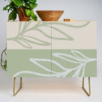 Laurel Leaves in Balance - Sage Green  Credenza Gallery Image 1