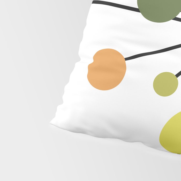 Atomic Age Nuclear Abstract Motif â Mid Century Modern Pattern Pillow Sham Gallery Image 4