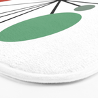 Atomic Age Nuclear Abstract Motif â Mid Century Modern Pattern Bath Mat Gallery Image 3