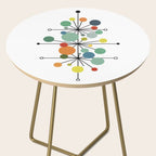 Atomic Age Nuclear Abstract Motif â Mid Century Modern Pattern Side Table Gallery Image 2