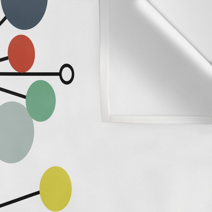 Atomic Age Nuclear Abstract Motif â Mid Century Modern Pattern Wall Tapestry Gallery Image 3