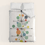 Atomic Age Nuclear Abstract Motif â Mid Century Modern Pattern Comforter Gallery Image 6