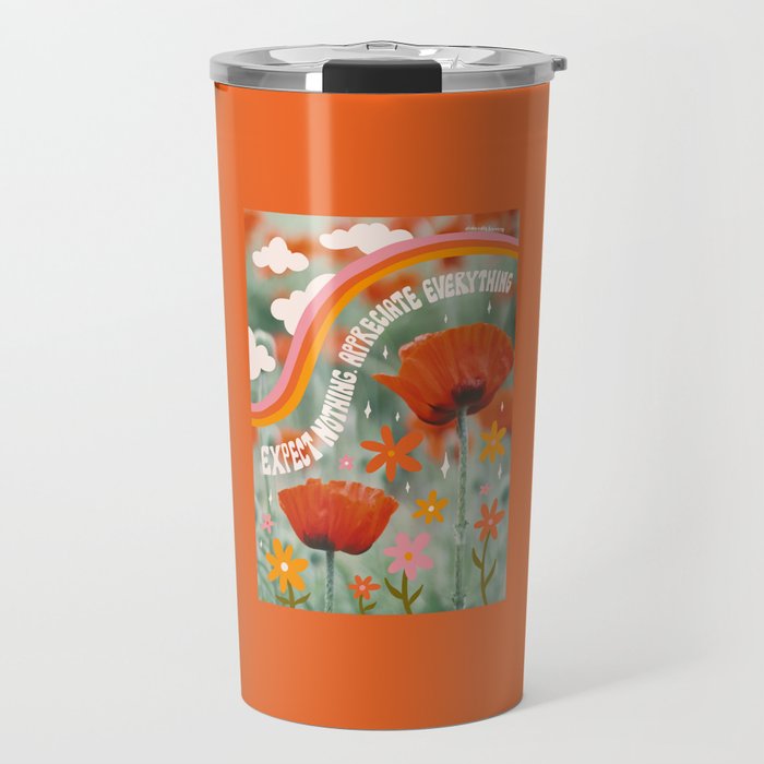 Expect Nothing. Appreciate Everything. Travel Mug Gallery Image 1