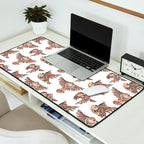 Owls in Flight - Brown Palette Desk Mat Gallery Image 2