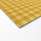 Gingham Plaid Pattern - Earthy Ochre Welcome Mat Gallery Image 2