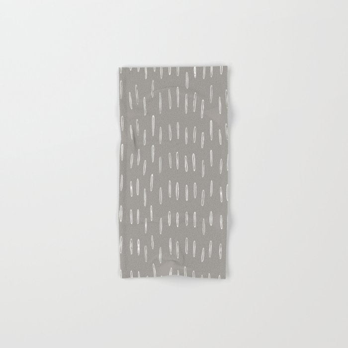 Raindrops, Gray, Minimalism, Abstract Art Towels Gallery Image 1