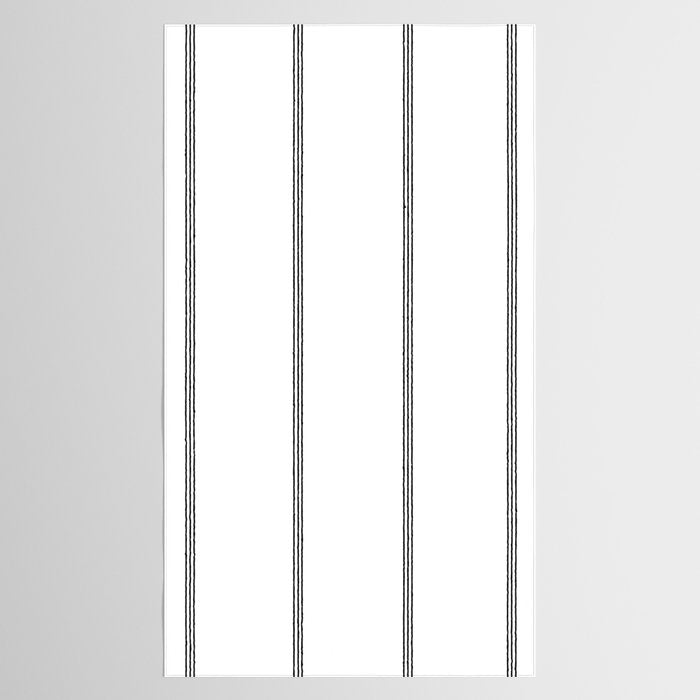 Minimal Black White Stripe Glam #2 #lines #decor #art #society6 Tablecloth Gallery Image 2