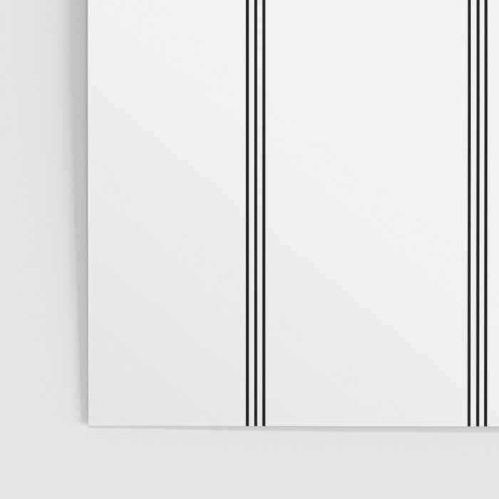 Minimal Black White Stripe Glam #2 #lines #decor #art #society6 Poster Gallery Image 3