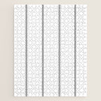 Minimal Black White Stripe Glam #2 #lines #decor #art #society6 Jigsaw Puzzle Gallery Image 1