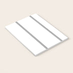 Minimal Black White Stripe Glam #2 #lines #decor #art #society6 Notebook Gallery Image 3