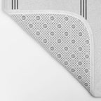 Minimal Black White Stripe Glam #2 #lines #decor #art #society6 Bath Mat Gallery Image 2
