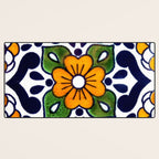 talavera mexican tile Desk Mat Gallery Image 3