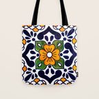 talavera mexican tile Tote Bag Gallery Image 1