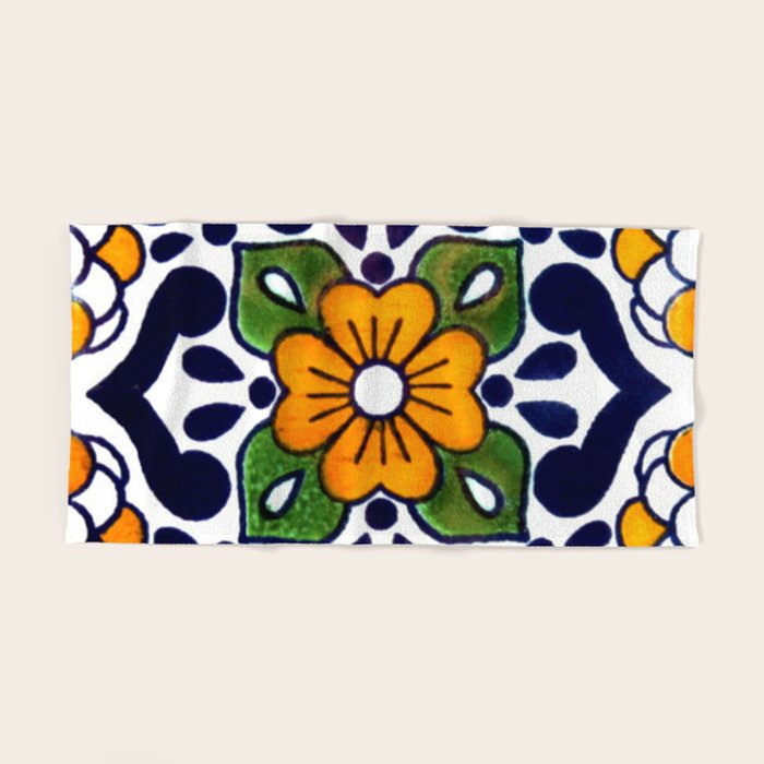 talavera mexican tile Bath Towel Gallery Image 2