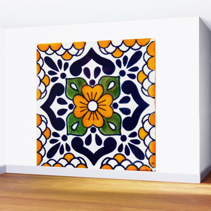 talavera mexican tile Wall Mural Gallery Image 2