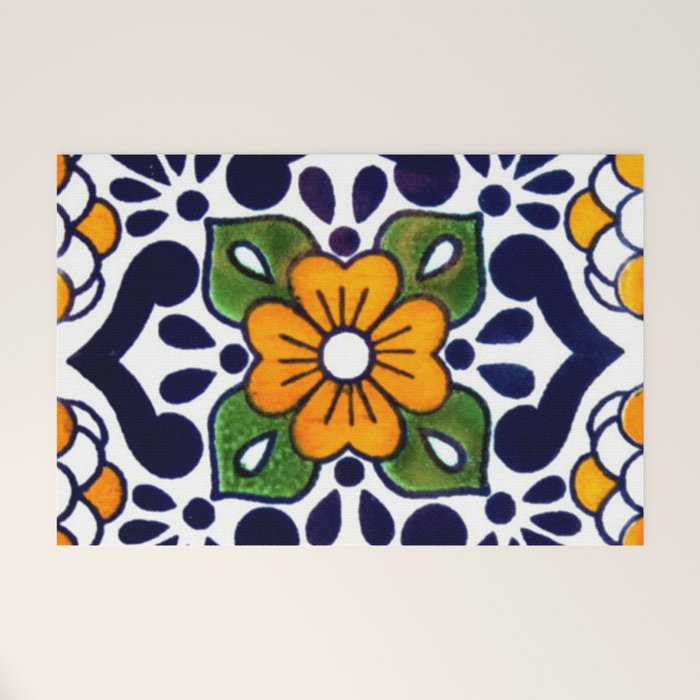 talavera mexican tile Welcome Mat Gallery Image 1
