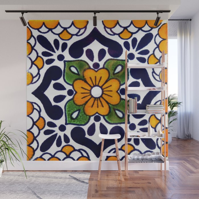 talavera mexican tile Wall Mural Gallery Image 1