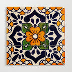 talavera mexican tile Wood Wall Art Gallery Image 1