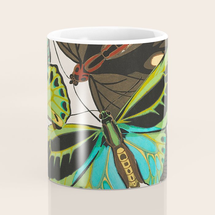 Vintage Butterfly Illustration EA Seguy Papillon Coffee Mug Gallery Image 4