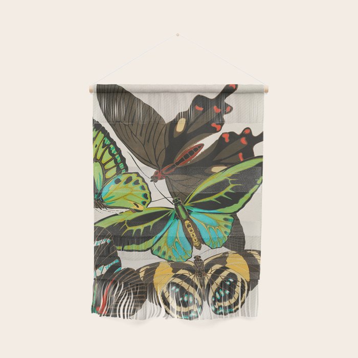 Vintage Butterfly Illustration EA Seguy Papillon Wall Hanging Gallery Image 1