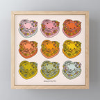 Rainbow Heart Cakes Mini Art Print Gallery Image 1